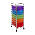 10 Drawer Rolling Storage Cart R72323