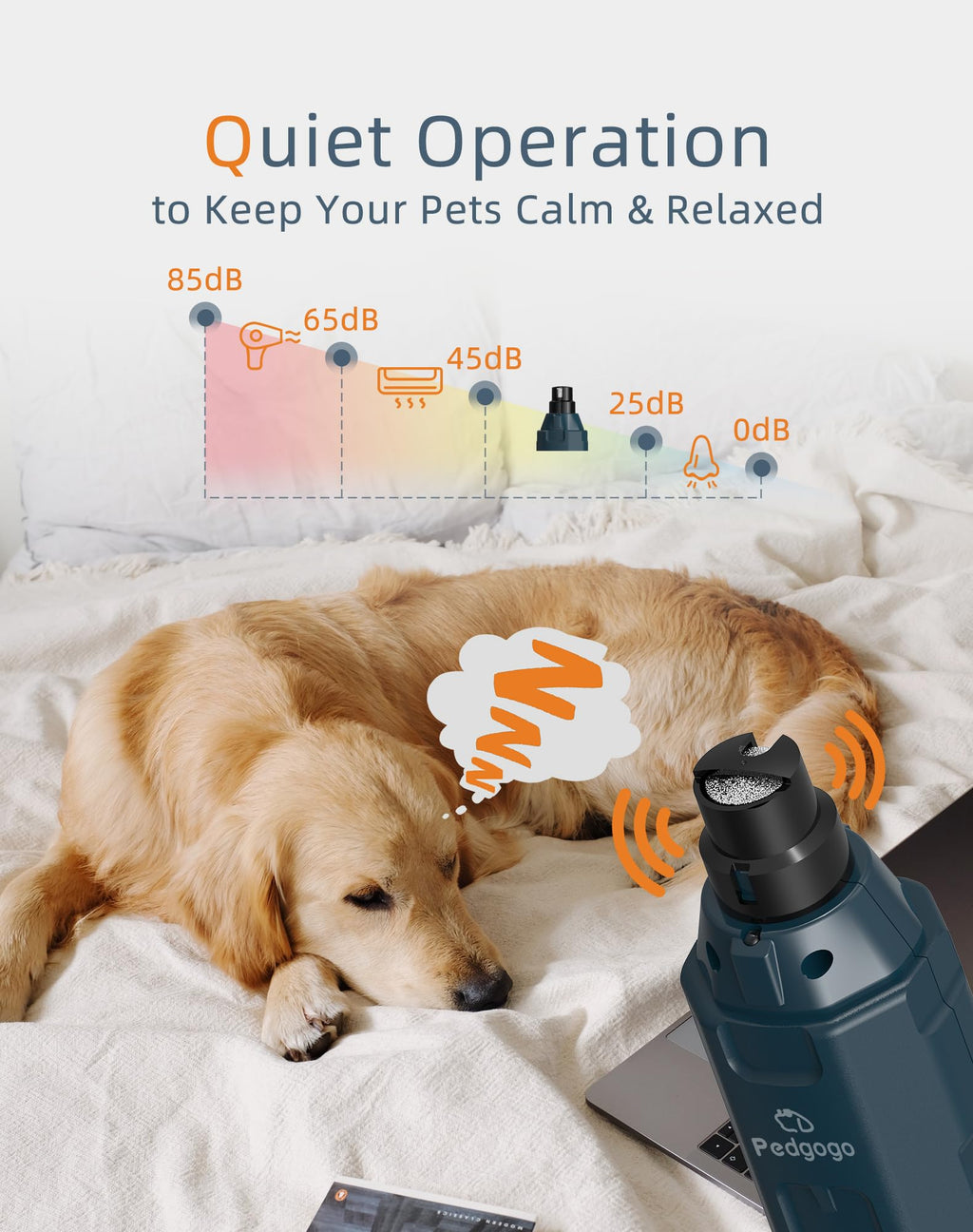 Dog Nail Grinder with 2 LED Lights V7314
