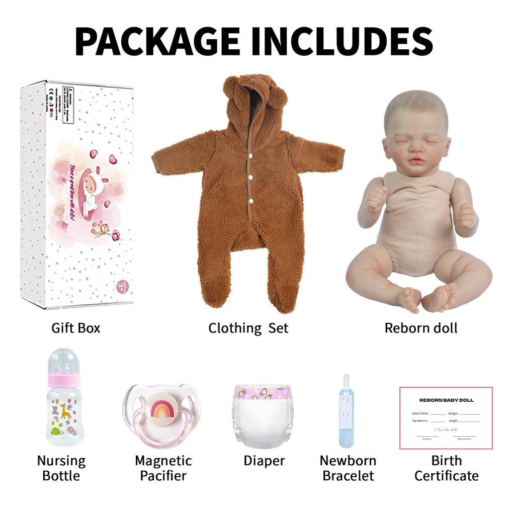 20 Inch Weighted Vinyl Baby Doll X7720