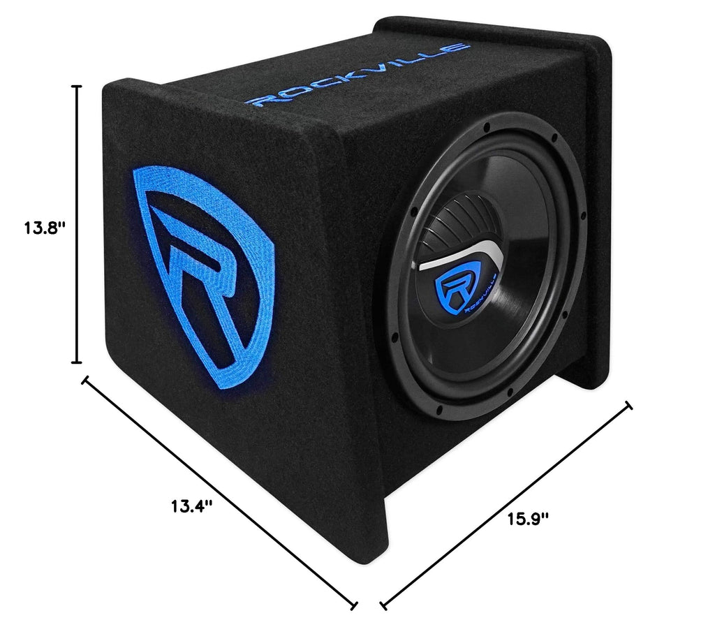 10" Car Subwoofer Enclosure with Mono Amplifier N5765