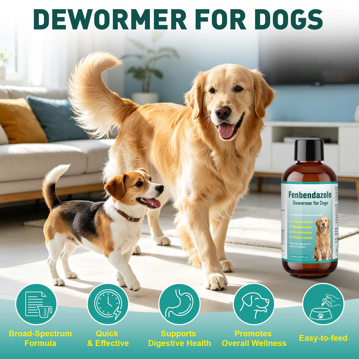 Dog Dewormer Liquid 100ml G98479
