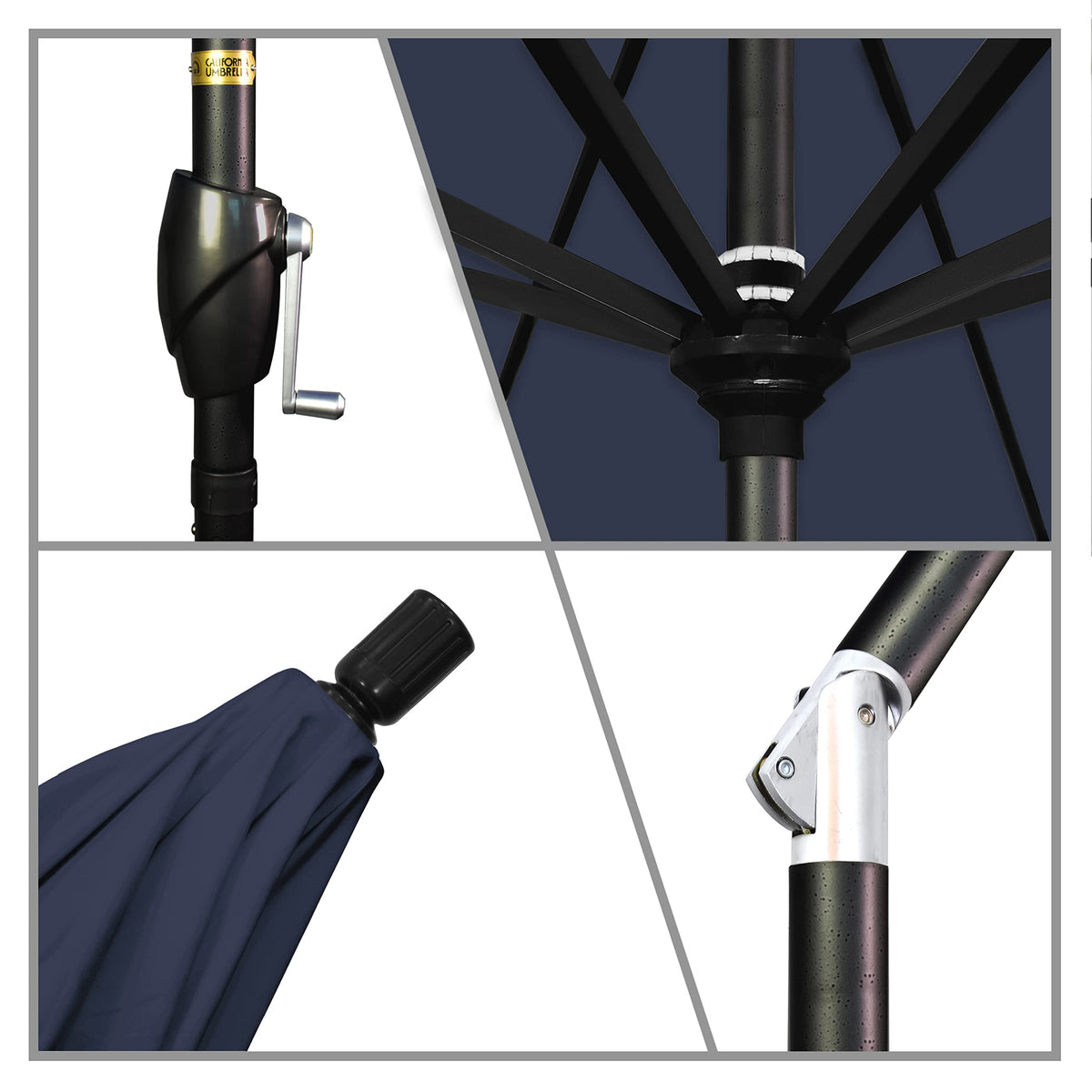 9' Round Aluminum Market Patio Umbrella V689