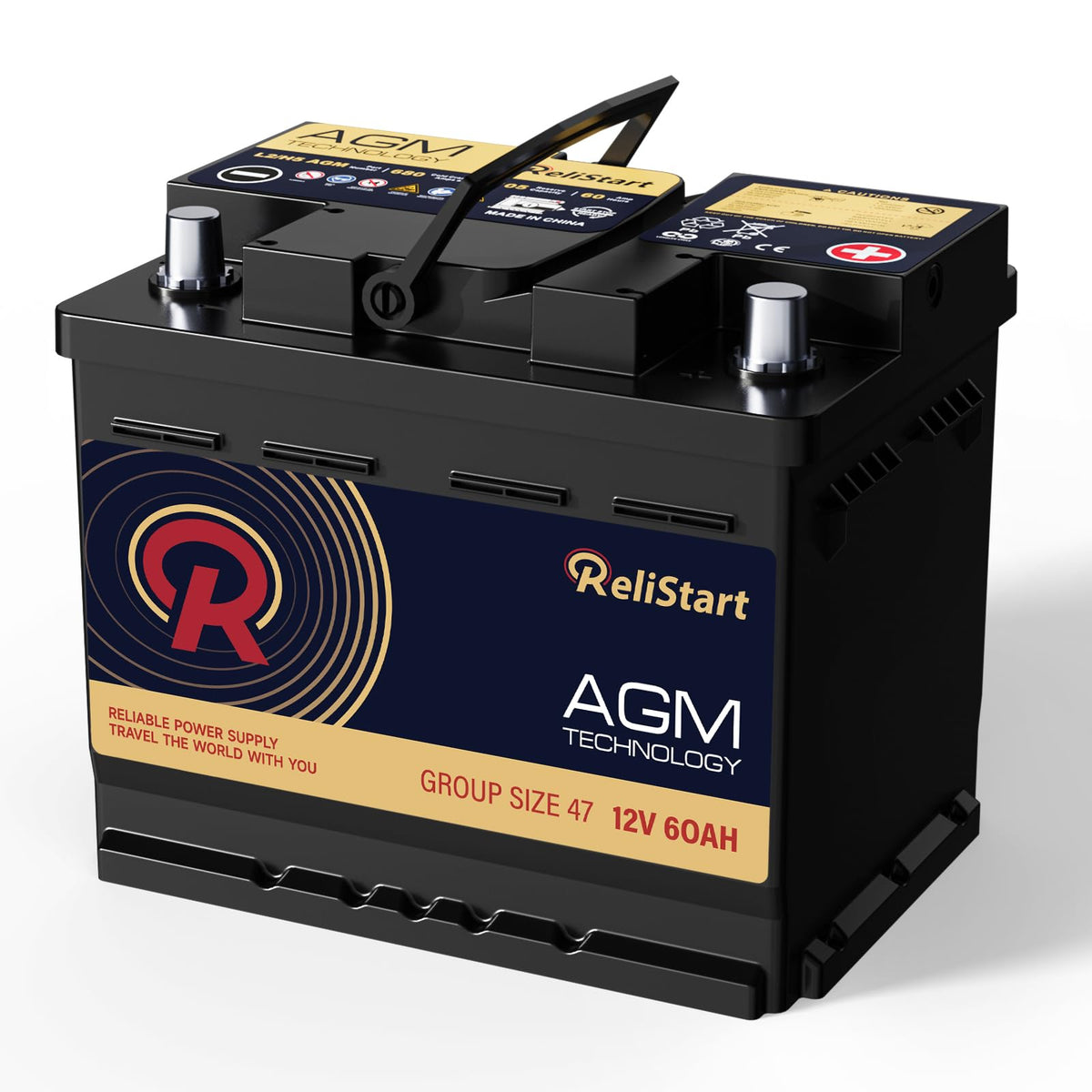 12V 60Ah Group 47 Automotive Battery O3670