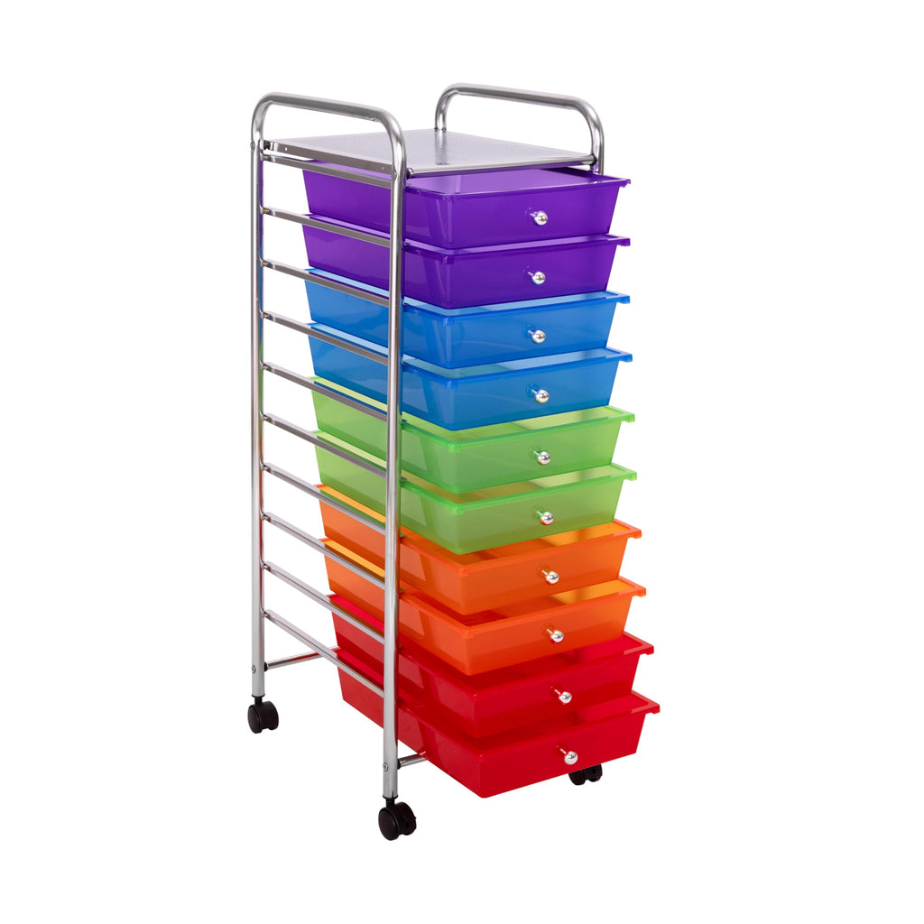 10 Drawer Rolling Storage Cart R72323