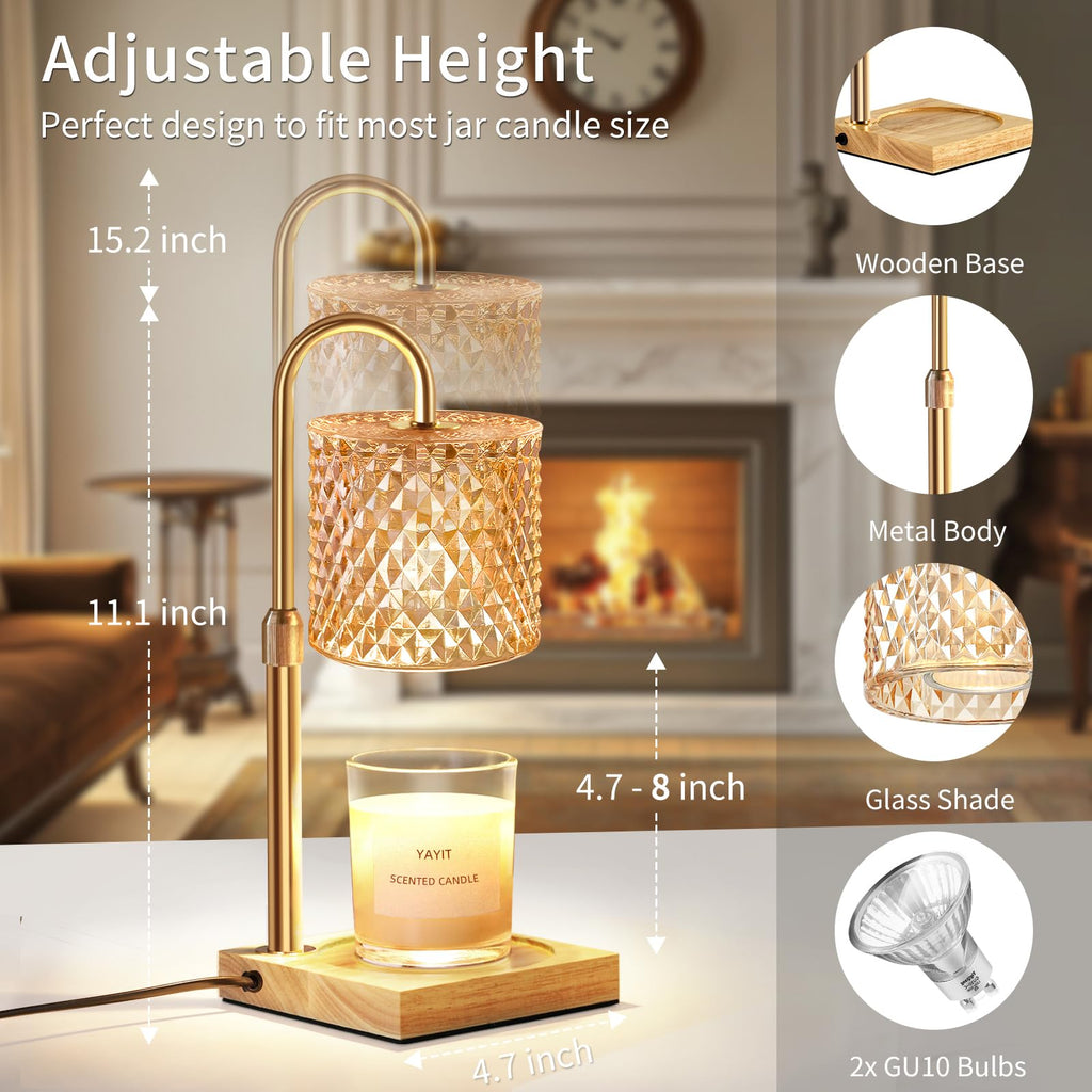 Candle Warmer Lamp with Timer Dimmer E2229