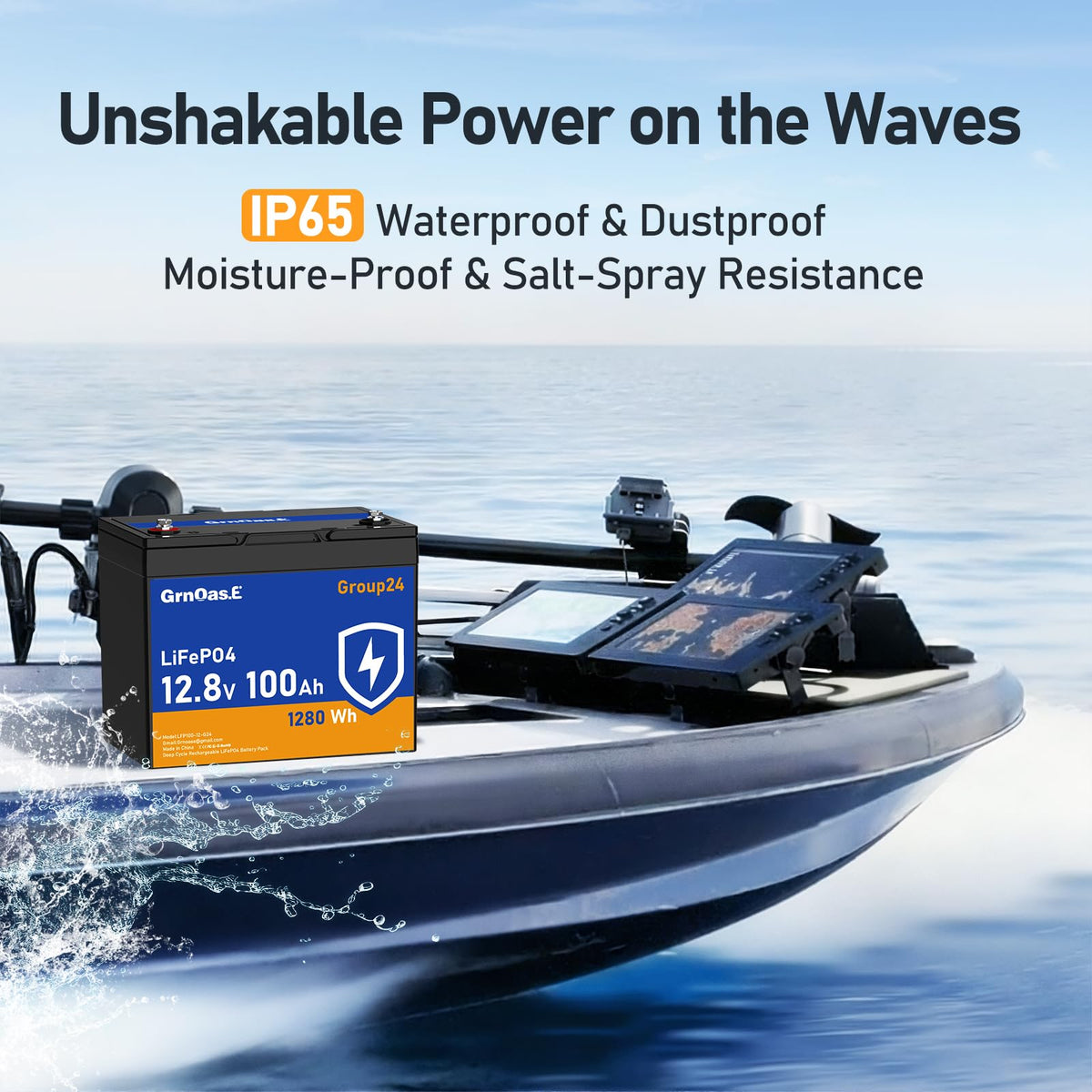 12V 100Ah LiFePO4 Deep Cycle Battery with 100A BMS F850149