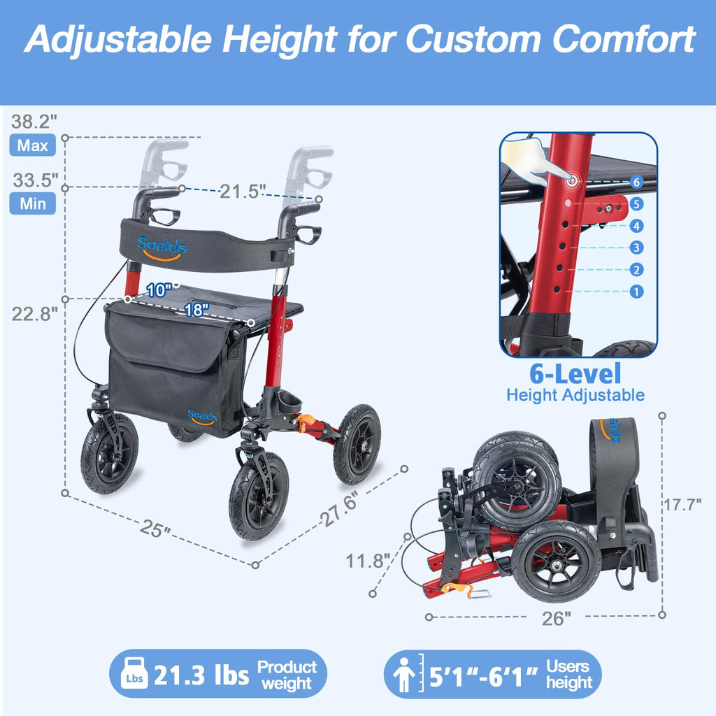 All Terrain Walker with 10" Pneumatic Tires N110388