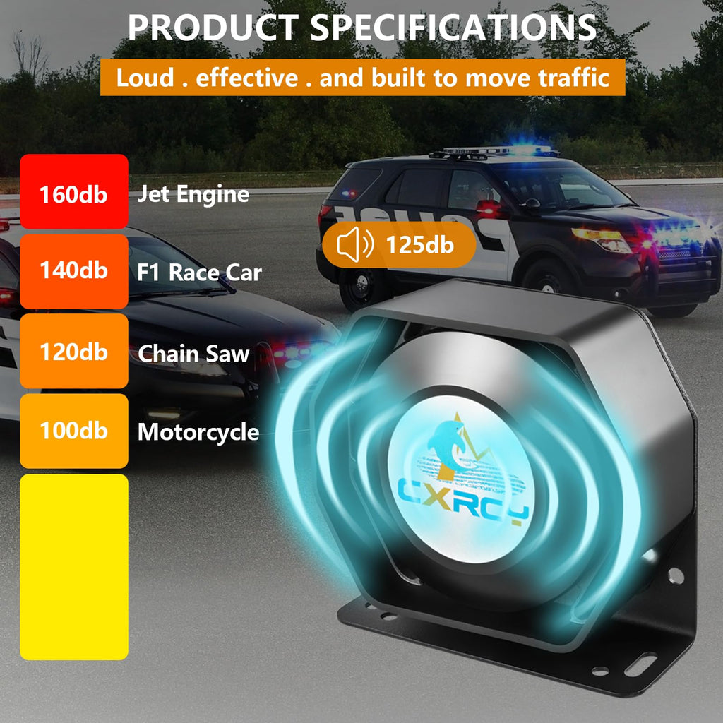 12V 200W Police Siren PA System with Wireless Mic S50776