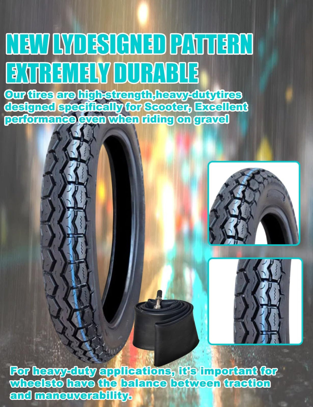 17 Dirt Bike Tire and Tube Set K976