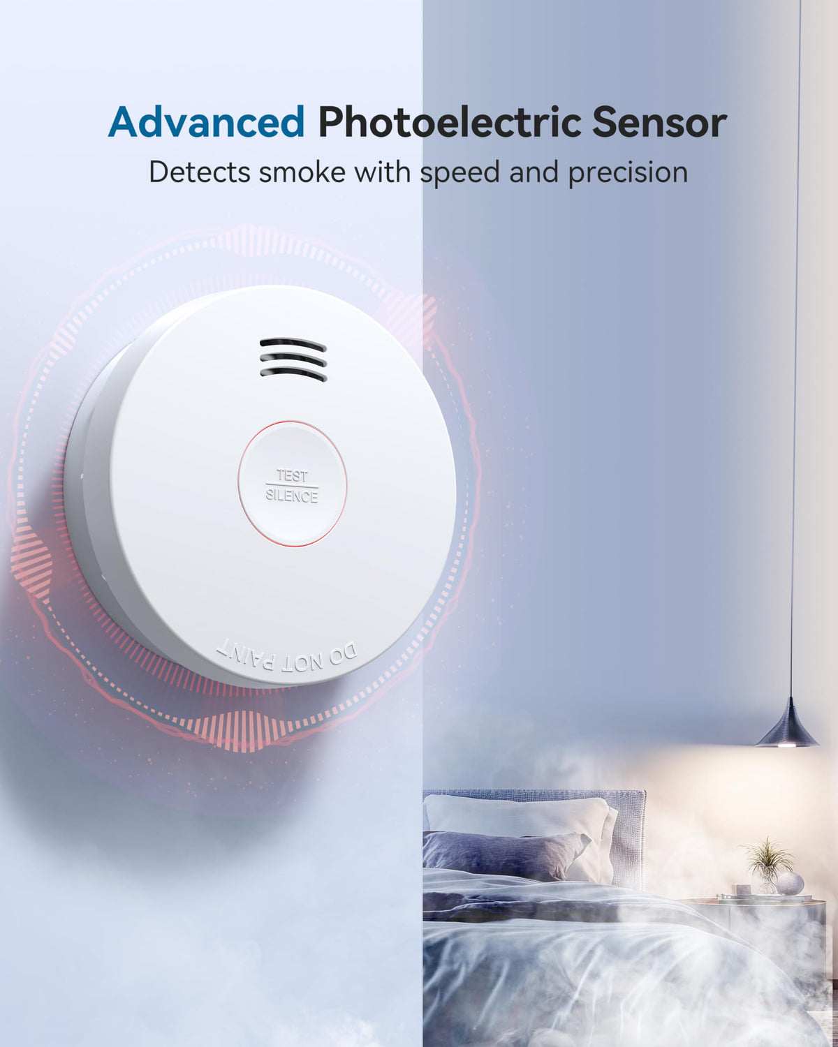 Smoke Detector 10 Year Battery Smoke Alarm Y3534