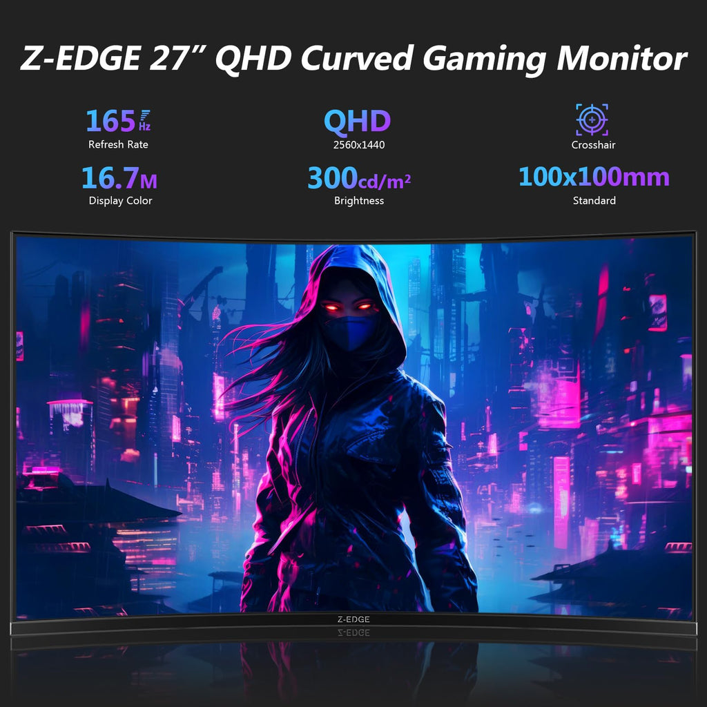 27 inch Curved QHD 165Hz Gaming Monitor M859301