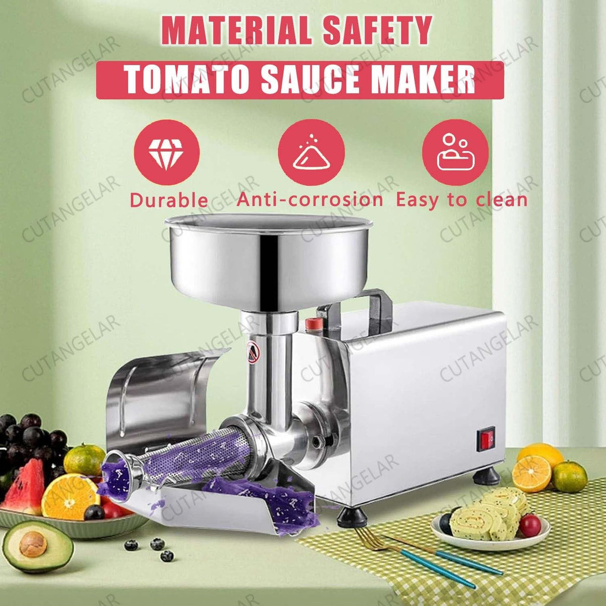 450W Electric Food Press with Steel Filter G82250