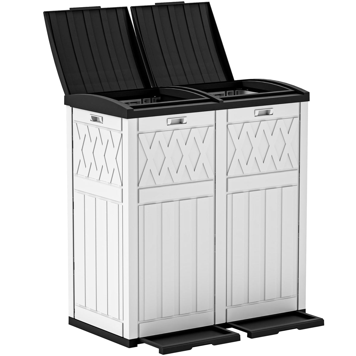 72-Gallon Dual Outdoor Trash Can R1241