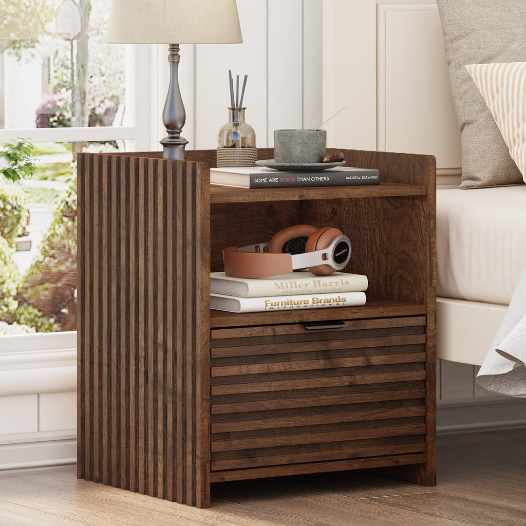 Rustic Oak Console Table with 2 Drawers O359140