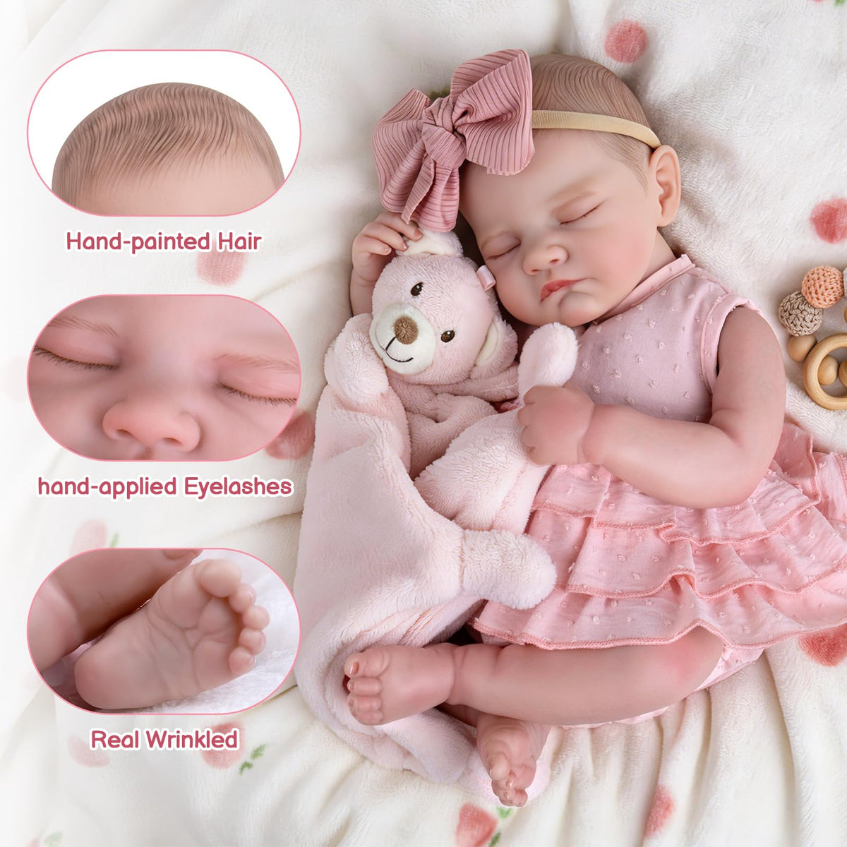 20-Inch Sleeping Newborn Girl Doll B595