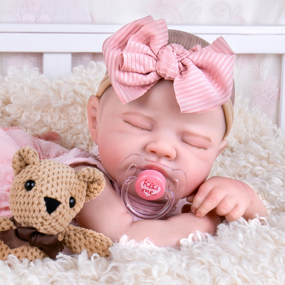 20-Inch Sleeping Newborn Girl Doll B595