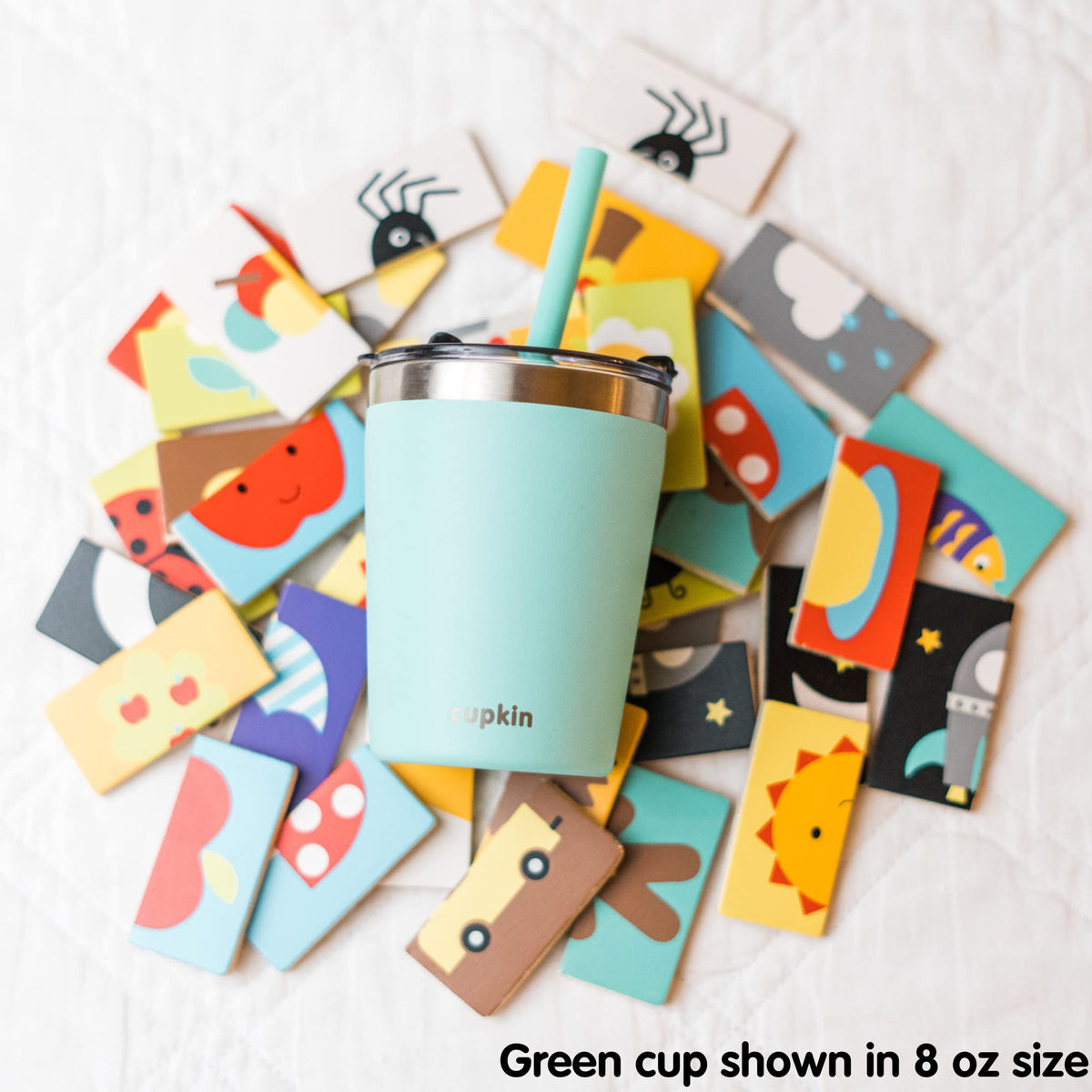 20 oz Stainless Steel Insulated Tumbler Set of 2 with Lid and Straw S34803