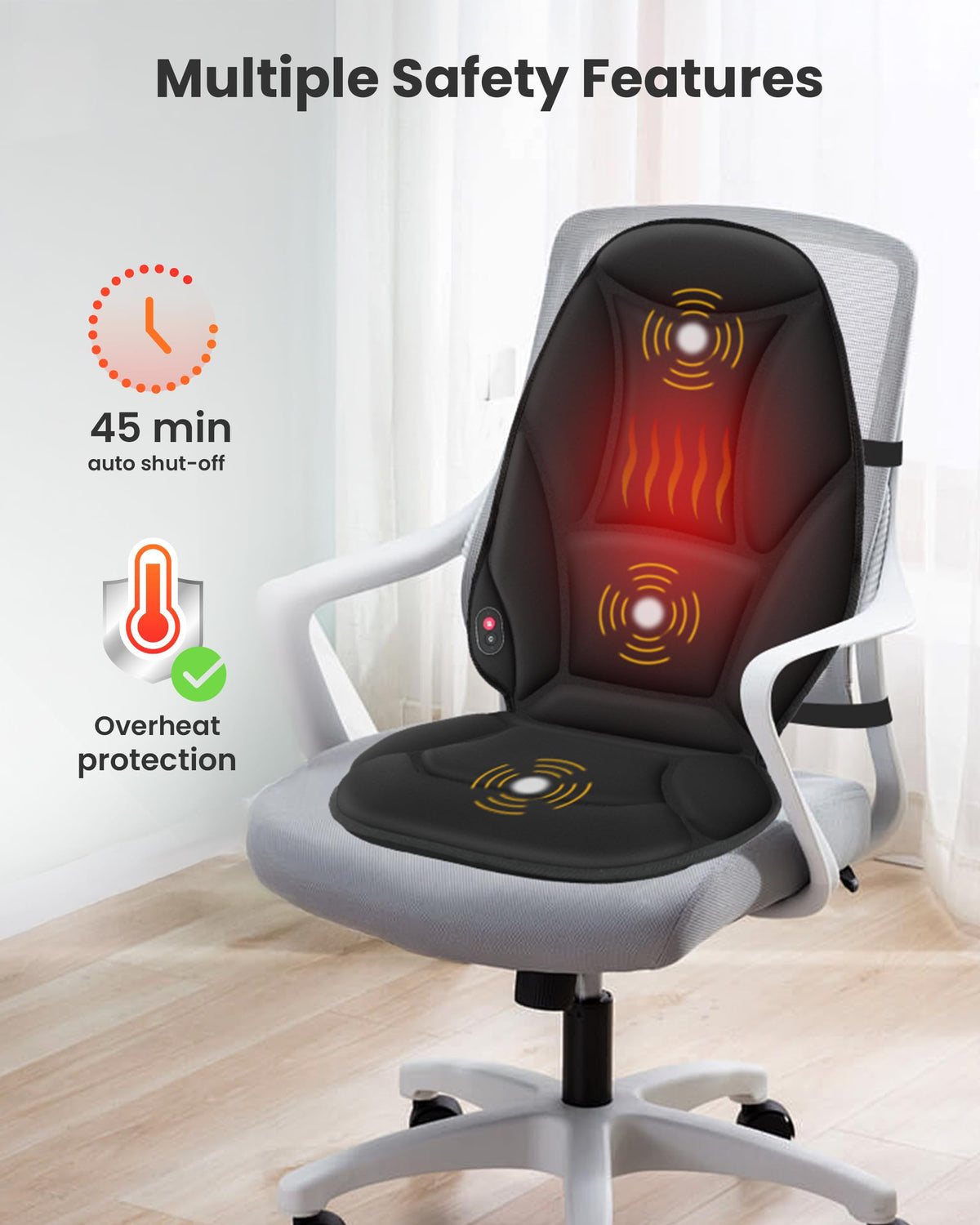 Vibration Back Massager with Heat V313400