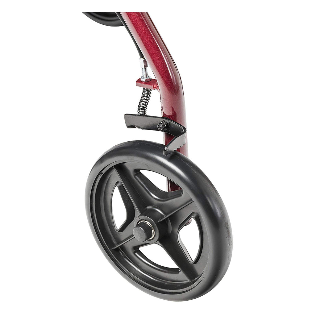 Red Aluminum Rollator with Padded Seat S85620