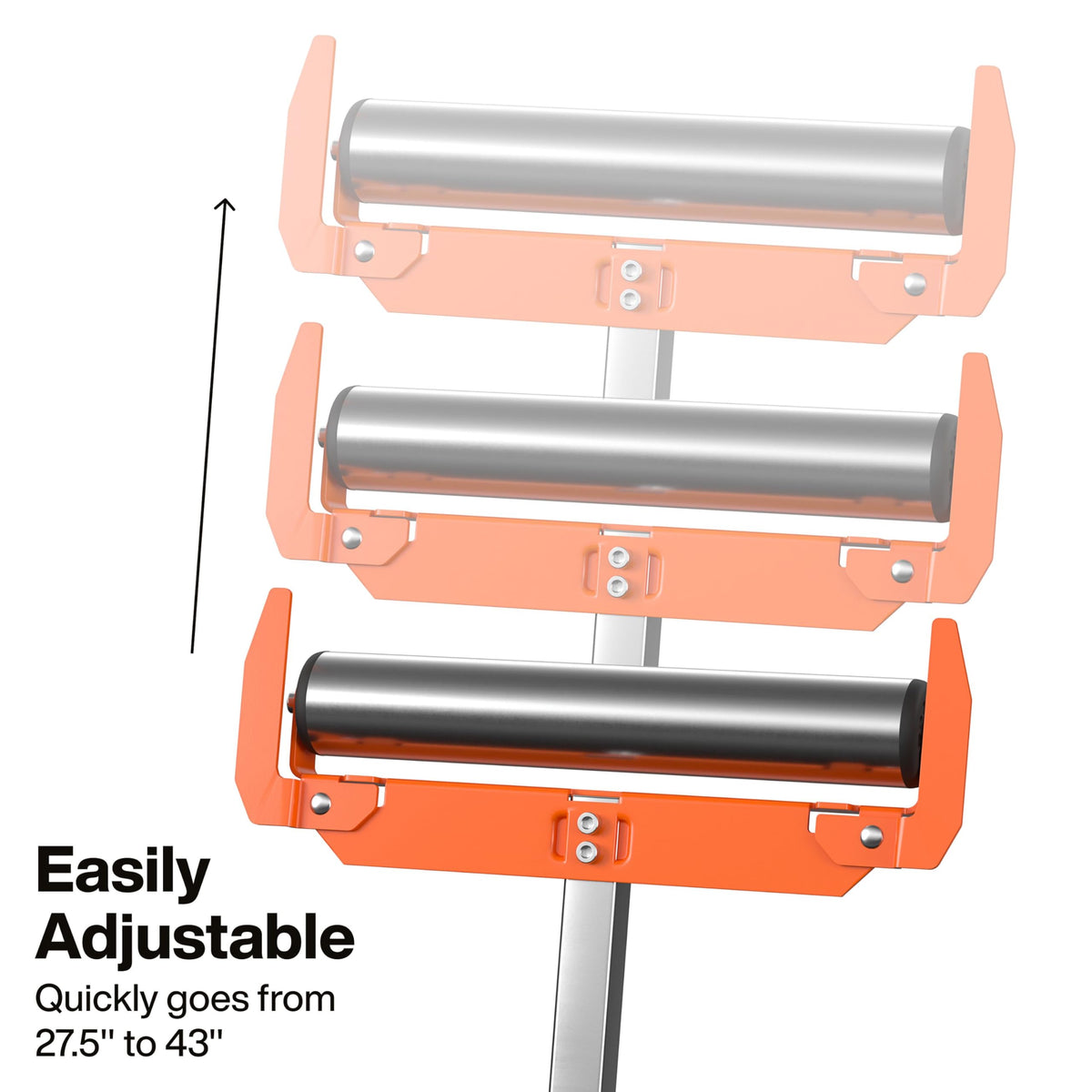Roller Stand, 200-Pound Load Capacity, Adjustable Height V4428