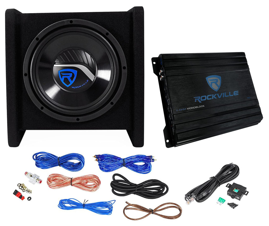 10" Car Subwoofer Enclosure with Mono Amplifier N5765