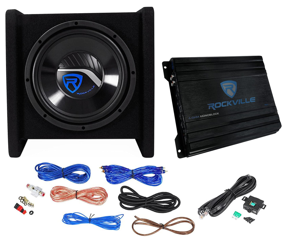 10" Car Subwoofer Enclosure with Mono Amplifier N5765