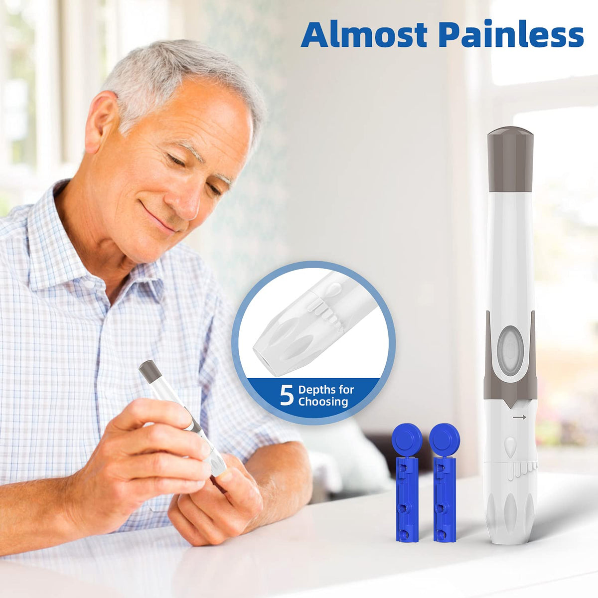Blood Glucose Monitor Kit & 200 Test Strips W309758