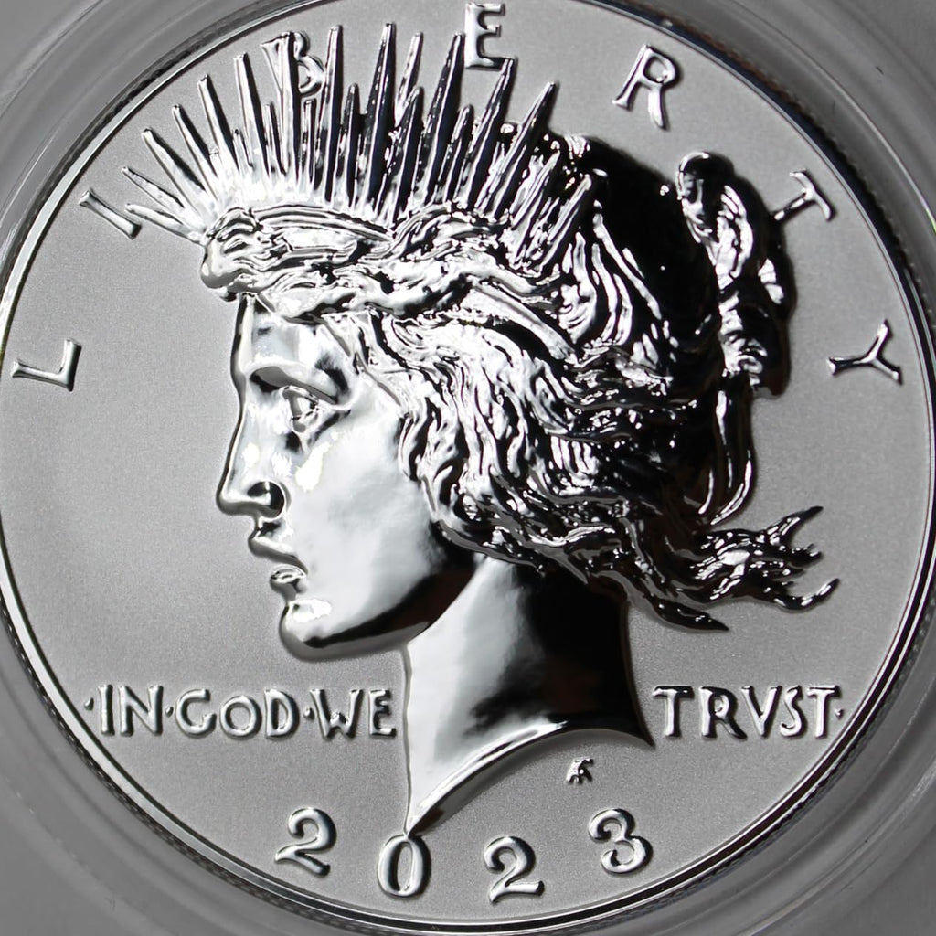 Set of 2 American Proof Silver Morgan & Peace $1 I8426