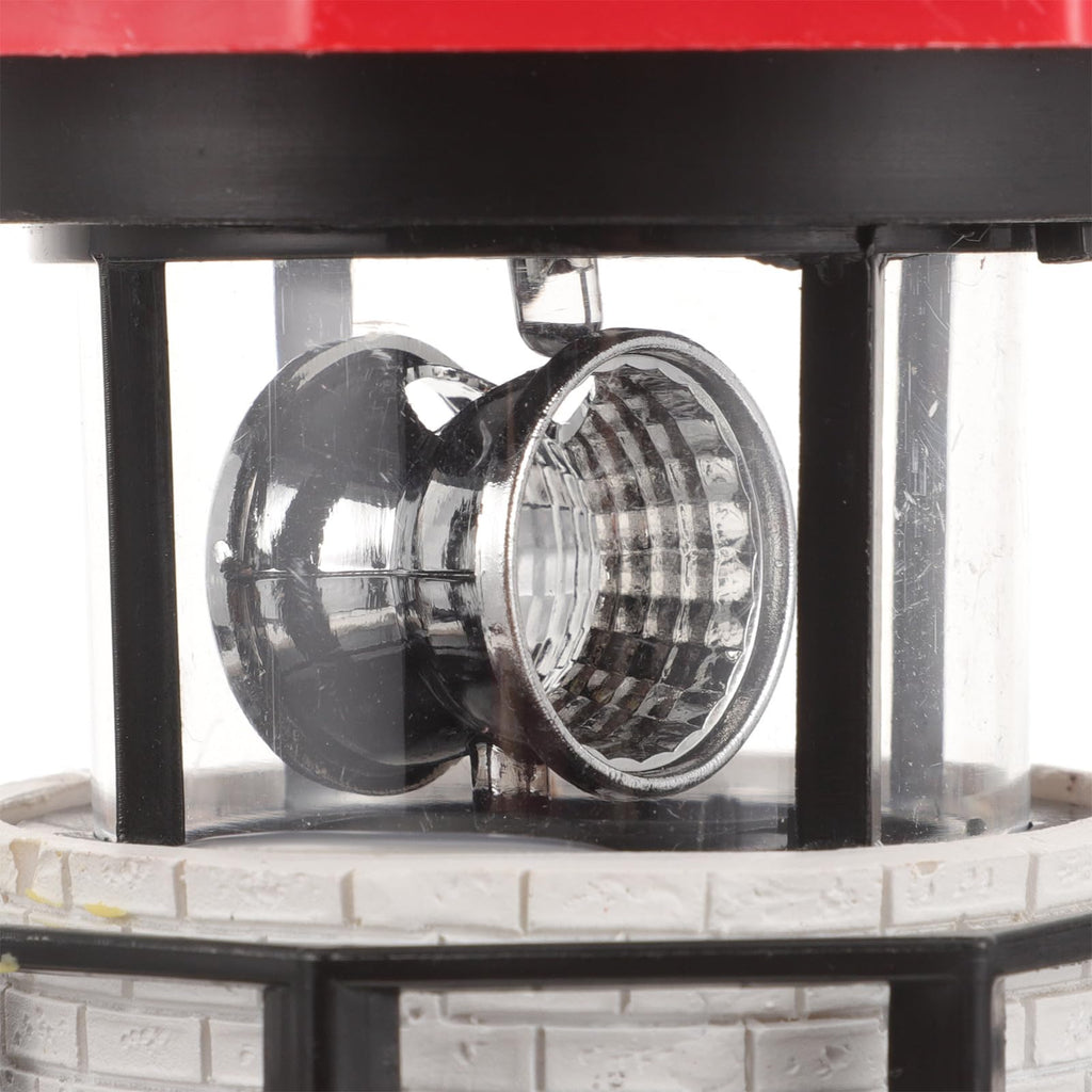 Solar Powered Rotating Lighthouse Resin LED Light L806