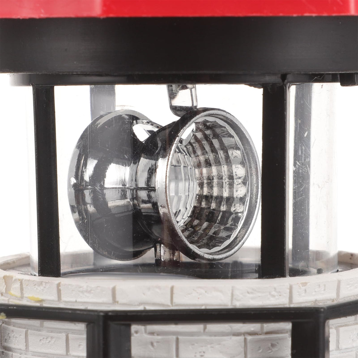 Solar Powered Rotating Lighthouse Resin LED Light L806