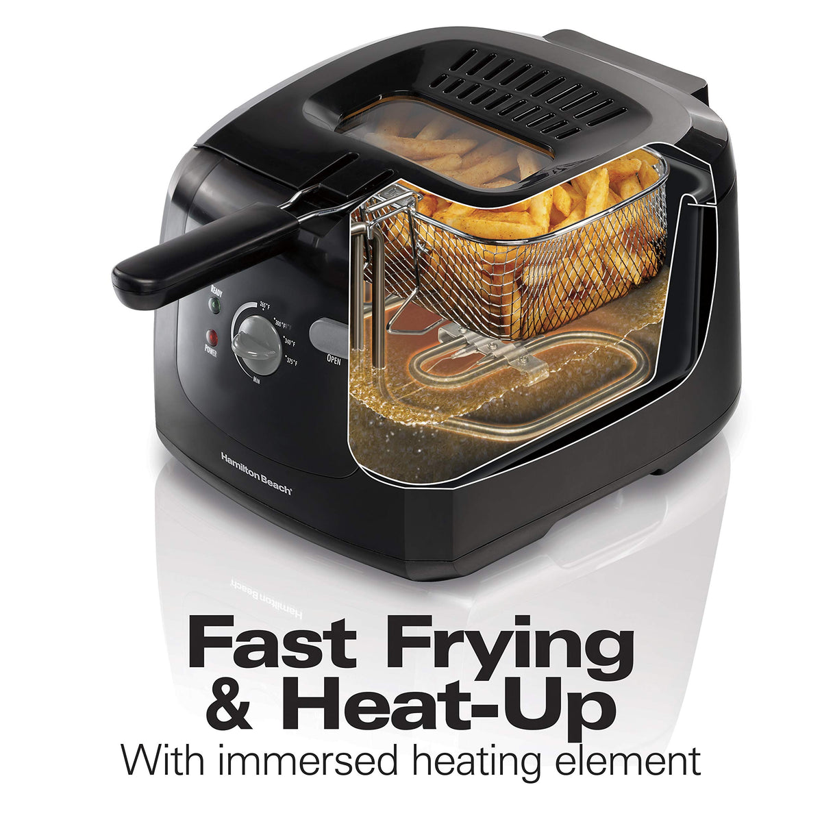 Cool Touch Electric Deep Fryer with Basket X99721