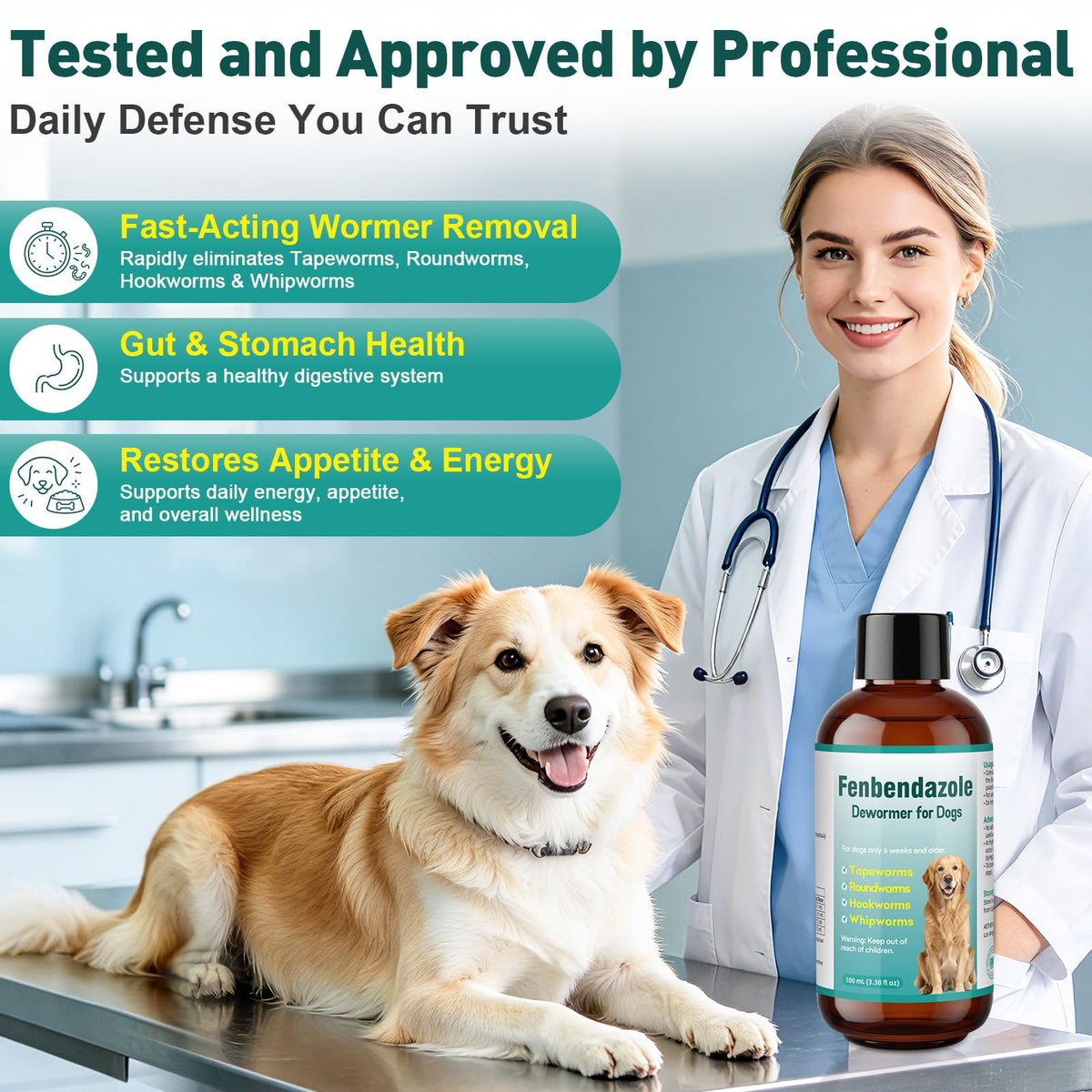 Dog Dewormer Liquid 100ml G98479