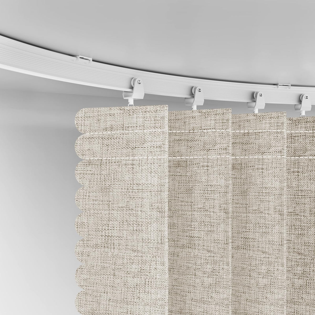 Blackout Room Divider Curtains Cream White W100 x L84 1 Pack K9672