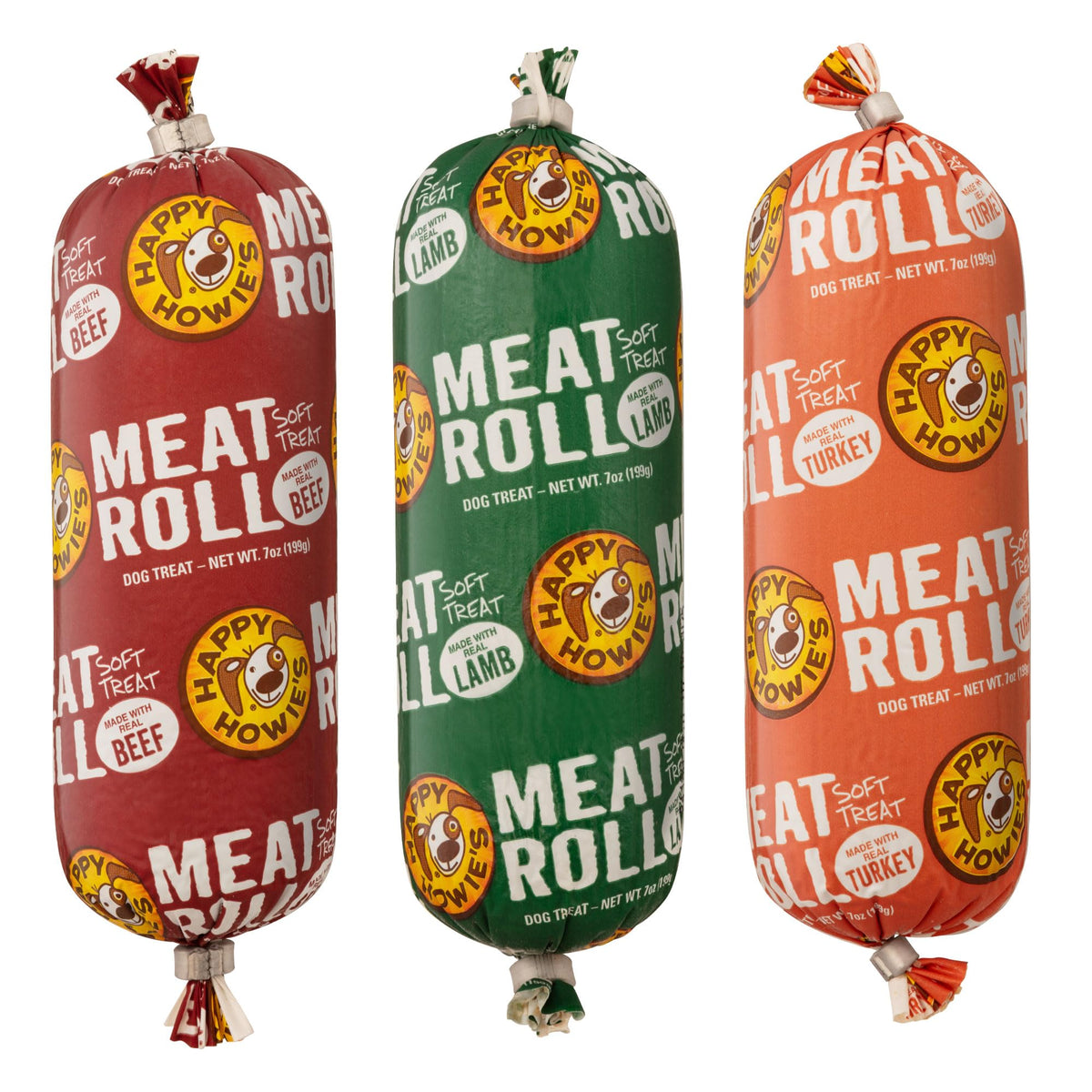 Beef Lamb Turkey Soft Meat Roll Treat 7 Oz (Pack of 3) G848074