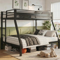 Black Twin Over Full Size Bunk Beds J181