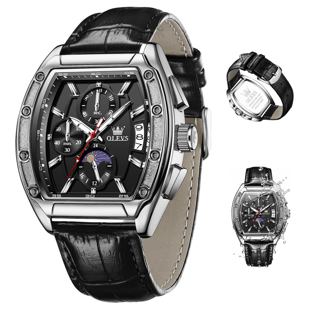 Men's Chronograph Moon Phase Waterproof Watch Y4260