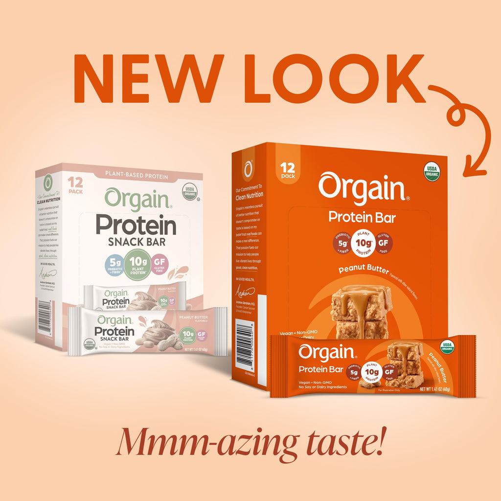 Organic Vegan 10g Protein Bars Peanut Butter 12 Pk E9837