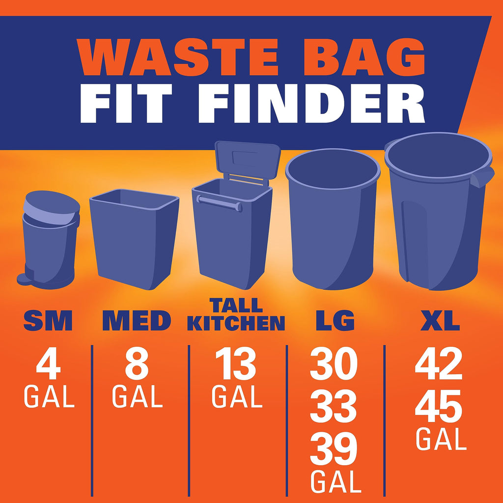 Blue 13 Gallon Trash Bags 60 Count N862814