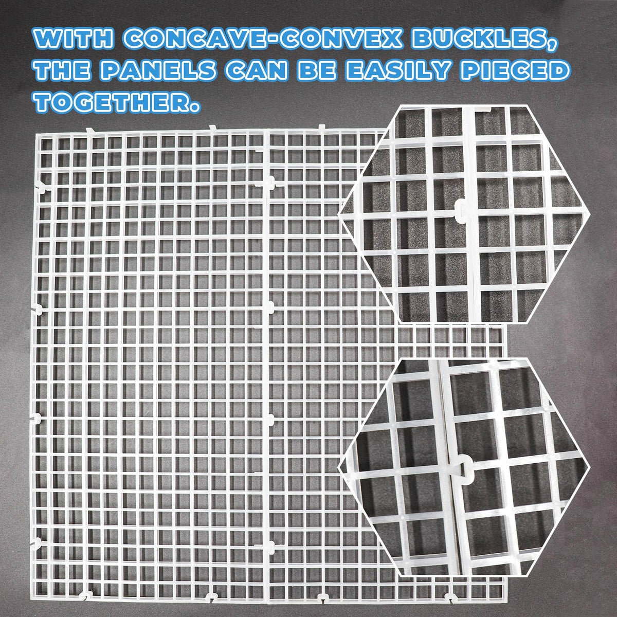 8 Pack Transparent Acrylic Aquarium Lid with Clips C6298