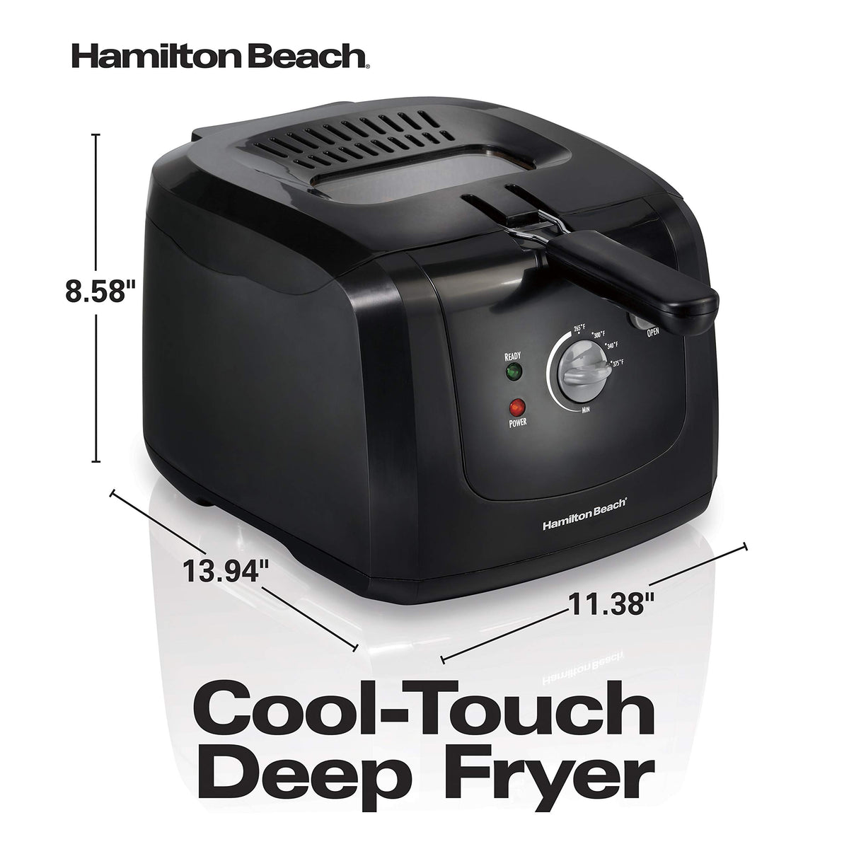 Cool Touch Electric Deep Fryer with Basket X99721