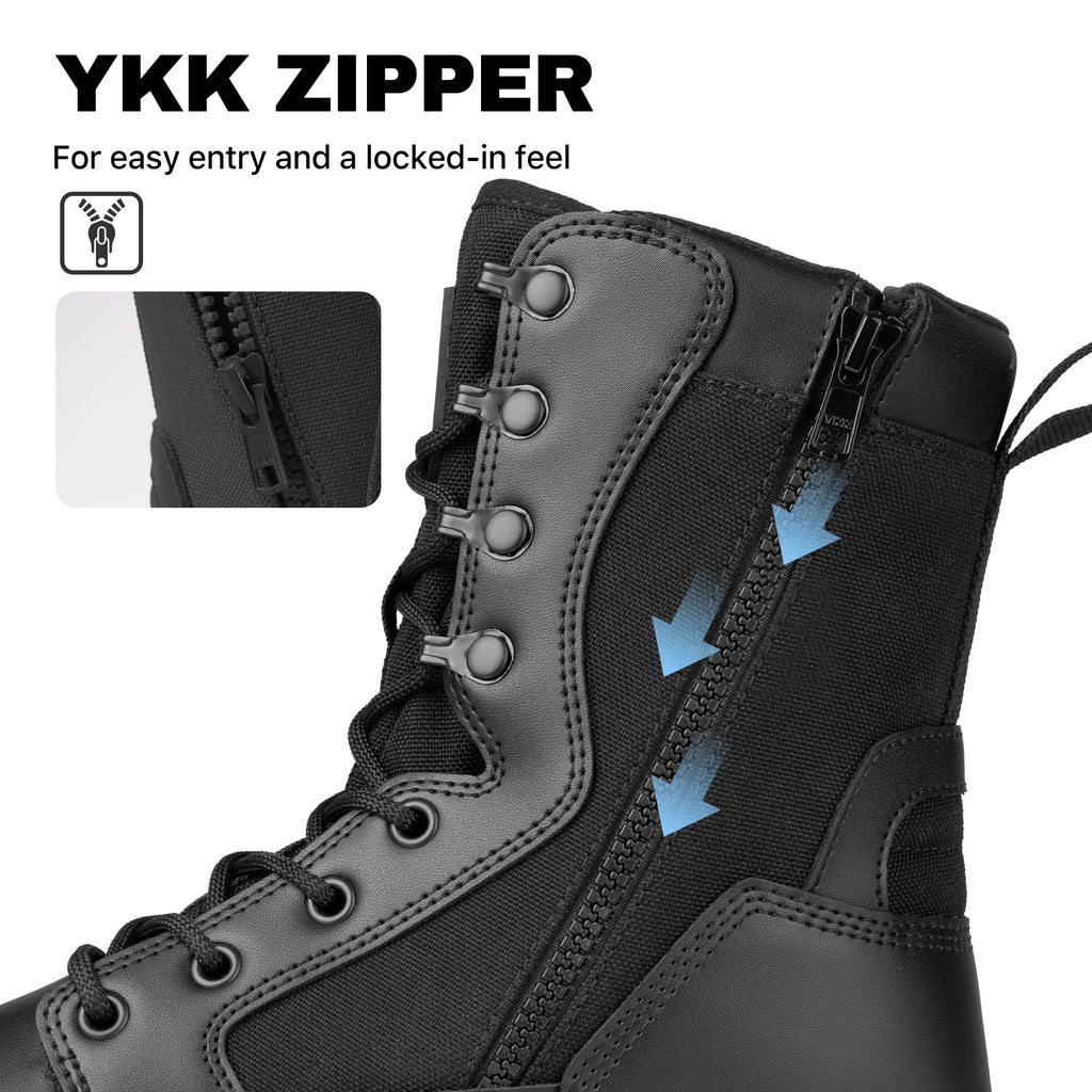 Waterproof Side Zip 8" Tactical Boot A650647