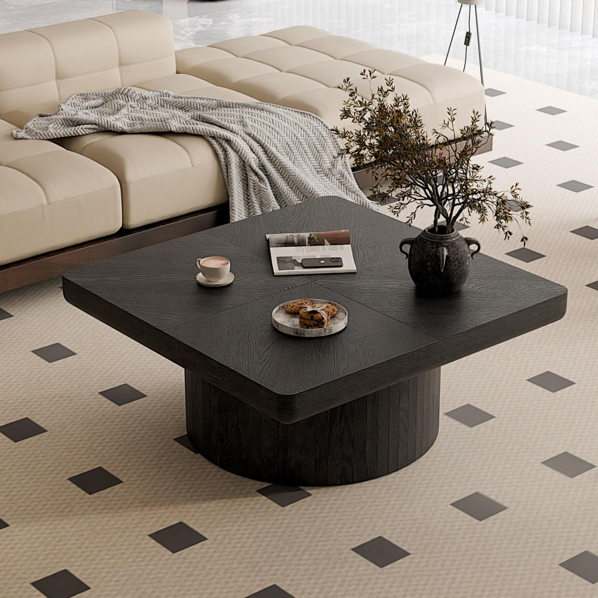 Black Square Coffee Table X255