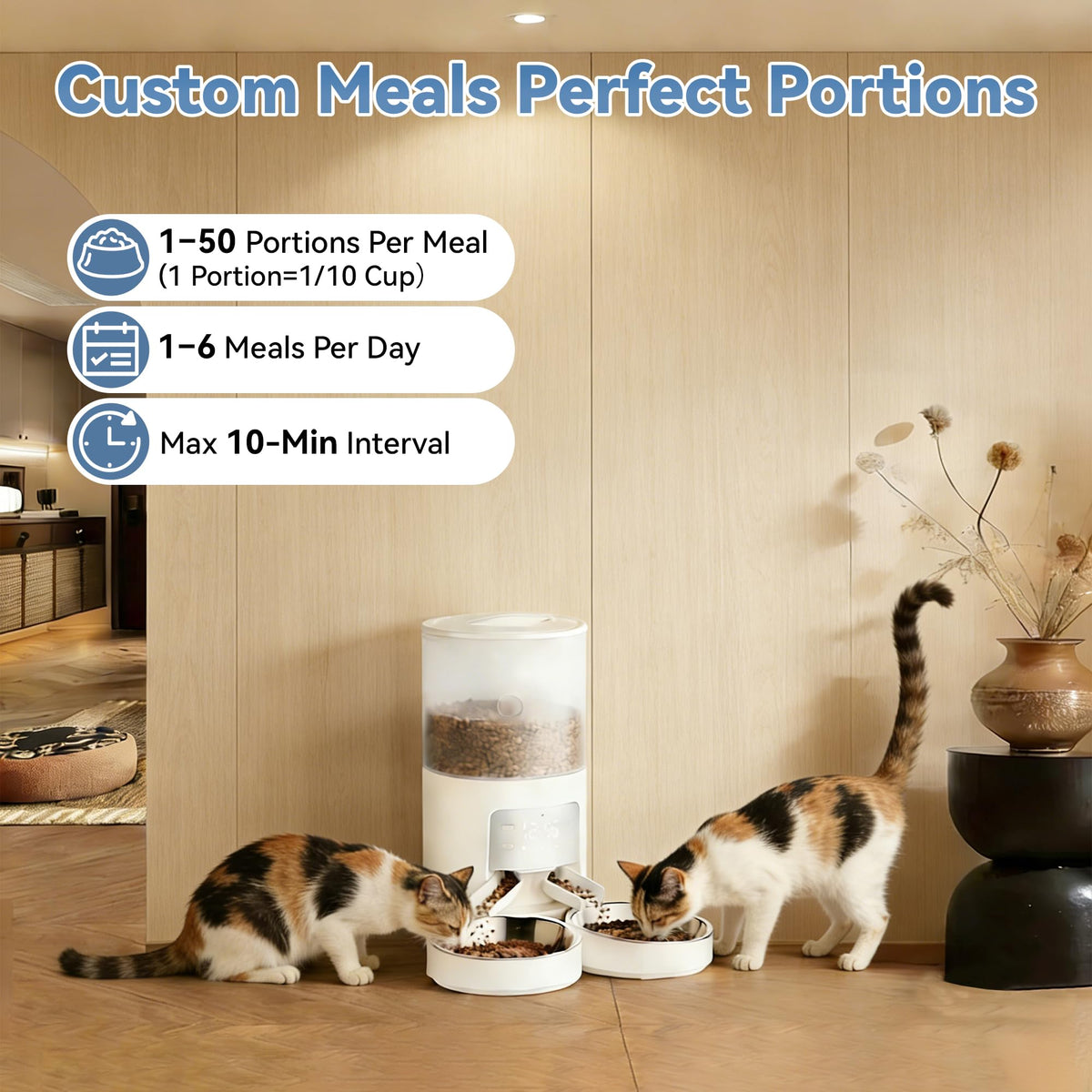 Automatic Cat Feeder 6L White M9865