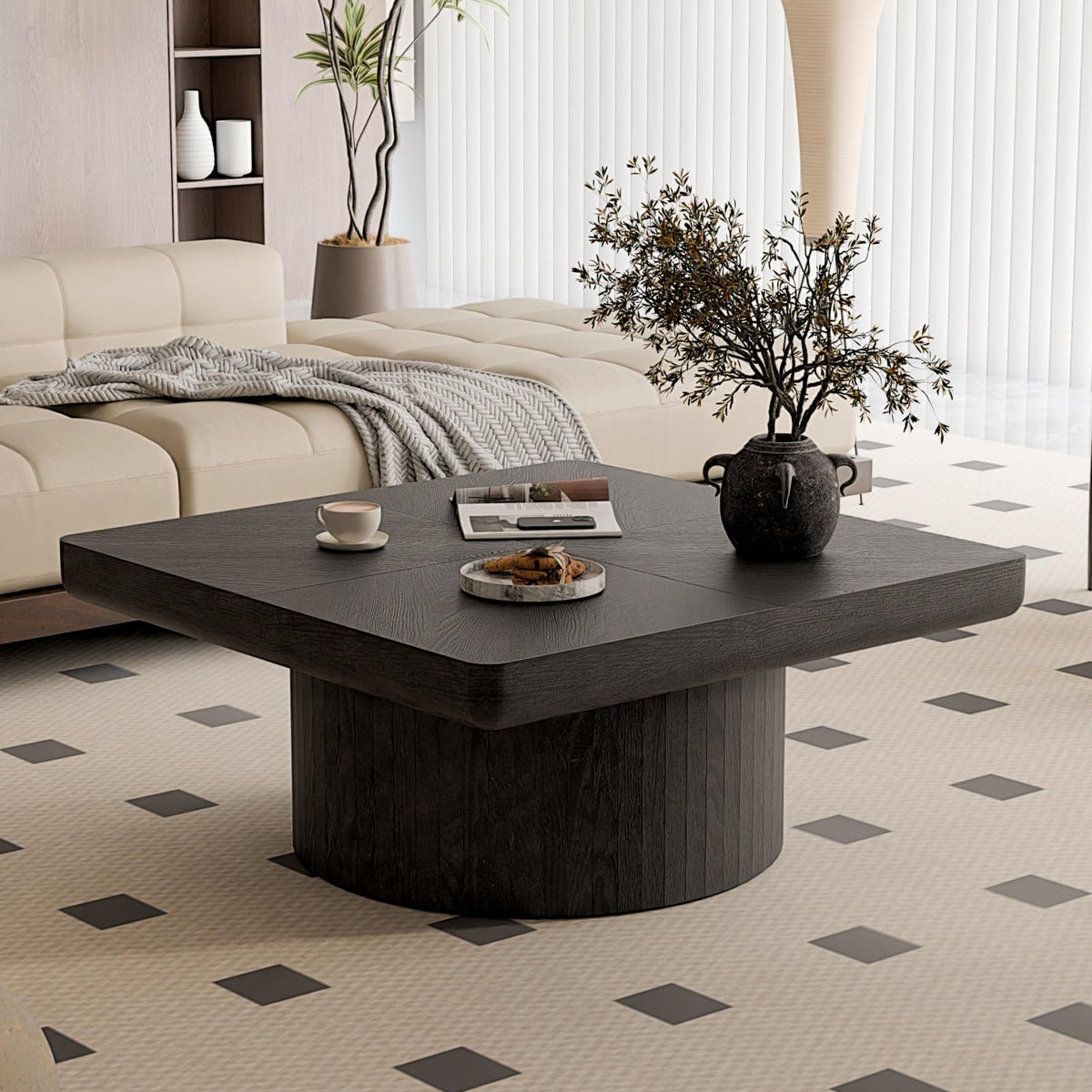 Black Square Coffee Table X255