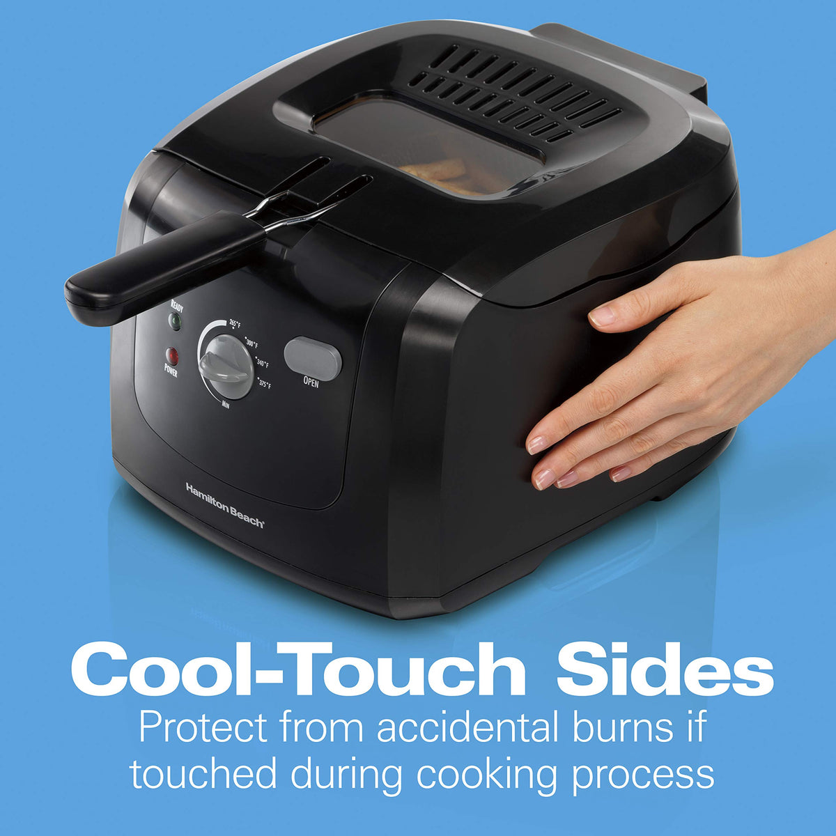 Cool Touch Electric Deep Fryer with Basket X99721