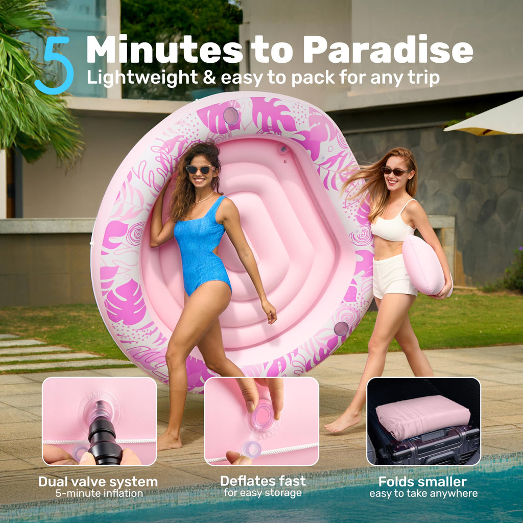 Inflatable Tanning Pool Lounger Float L876944