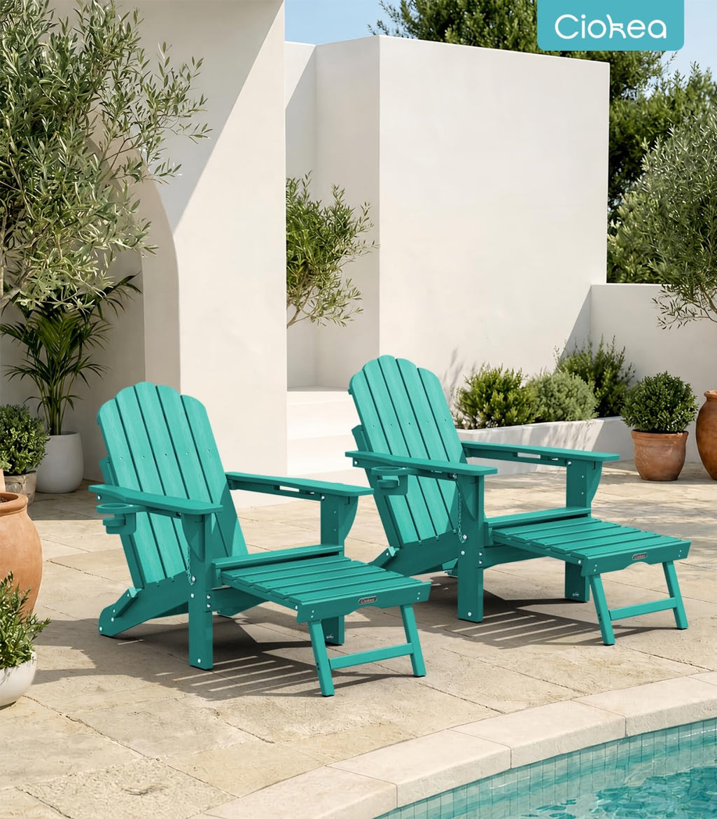 Adirondack Rocking Chair with Footrest F2171