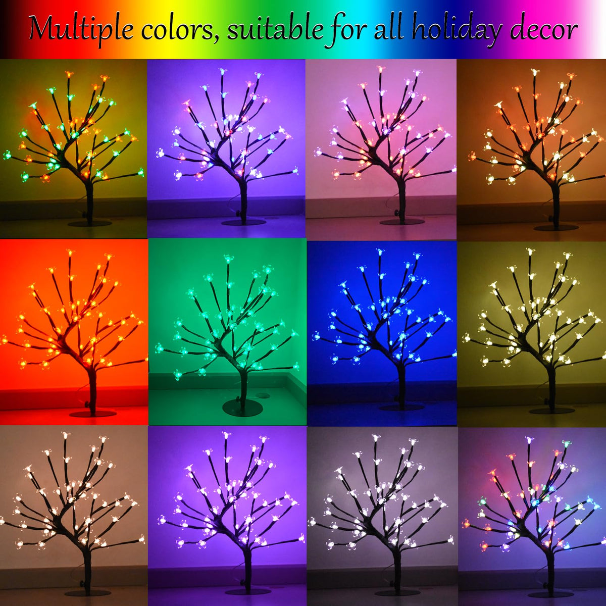 Color-Changing LED Cherry Blossom Tree Light N431