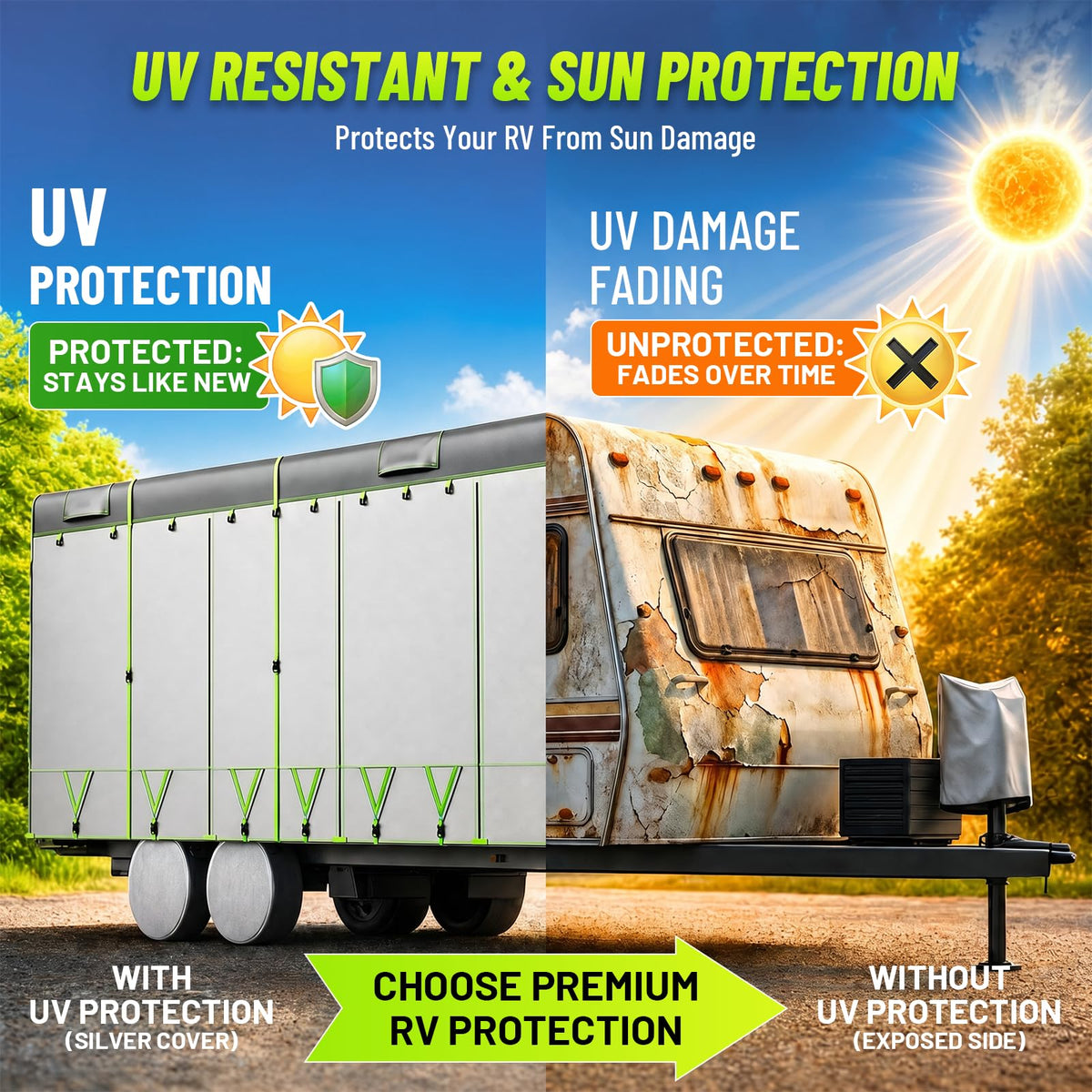 22-24 ft Travel Trailer Cover T9679