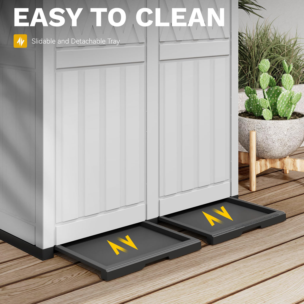 72-Gallon Dual Outdoor Trash Can R1241